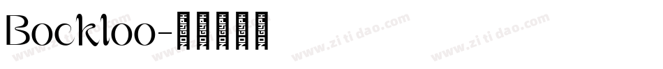 Bockloo字体转换