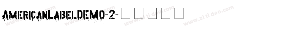 AmericanLabelDEMO-2字体转换