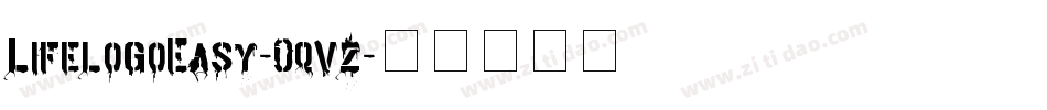 LifelogoEasy-0qvz字体转换
