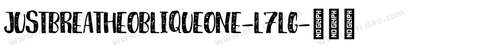 JustBreatheObliqueone-L7lG字体转换