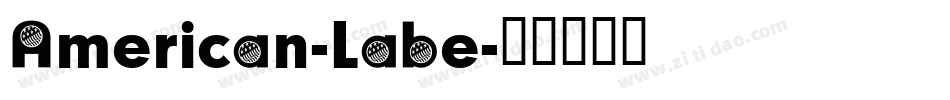 American-Labe字体转换