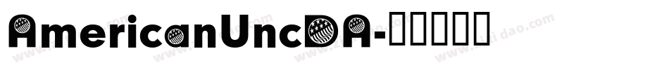 AmericanUncDA字体转换