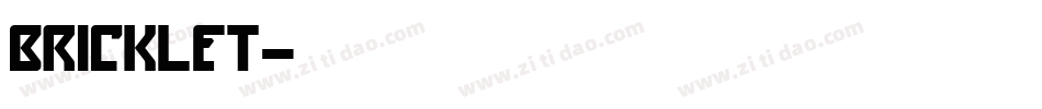 BRICKLET字体转换