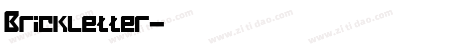 Brickletter字体转换