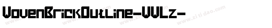 WovenBrickOutline-WWLz字体转换