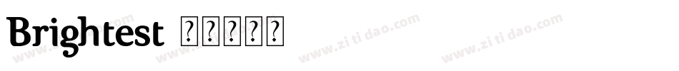 Brightest字体转换