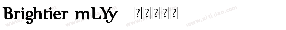 Brightier-mLYy2字体转换