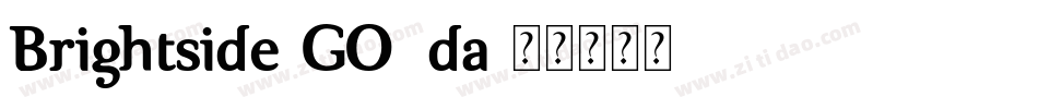 Brightside-GO6da字体转换