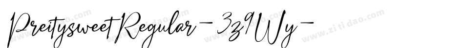 PreitysweetRegular-3z9Wy字体转换