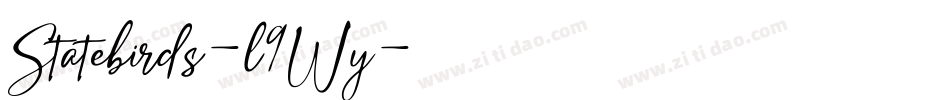 Statebirds-l9Wy字体转换