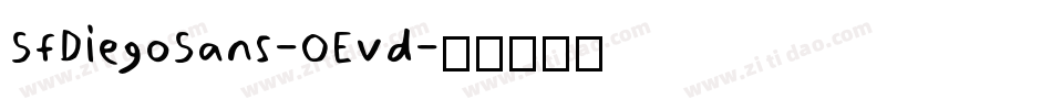 SfDiegoSans-OEvd字体转换