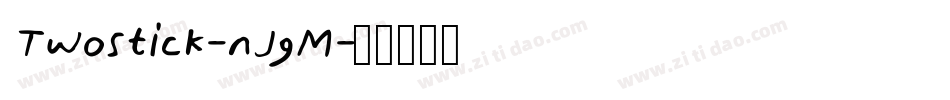Twostick-nJgM字体转换