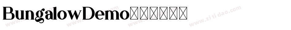 BungalowDemo字体转换