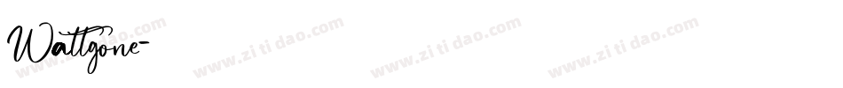 Wattgone字体转换