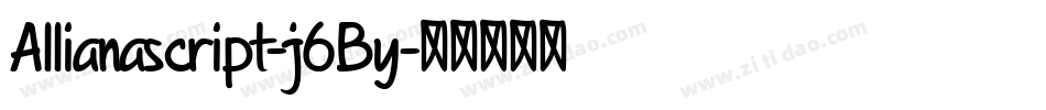 Allianascript-j6By字体转换