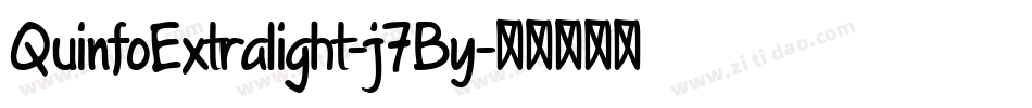 QuinfoExtralight-j7By字体转换