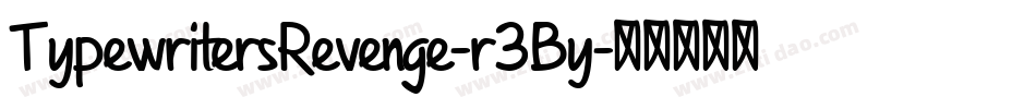 TypewritersRevenge-r3By字体转换