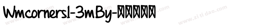 Wmcorners1-3mBy字体转换