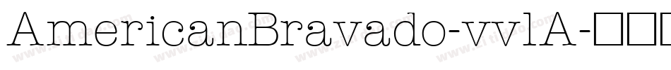 AmericanBravado-vvlA字体转换