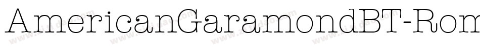 AmericanGaramondBT-Roman字体转换