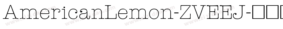 AmericanLemon-ZVEEJ字体转换