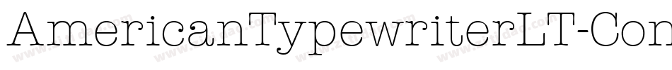 AmericanTypewriterLT-Cond字体转换