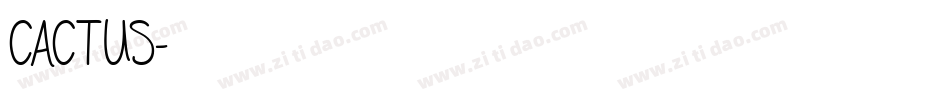 CACTUS字体转换