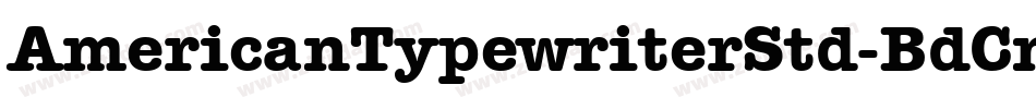 AmericanTypewriterStd-BdCnd字体转换