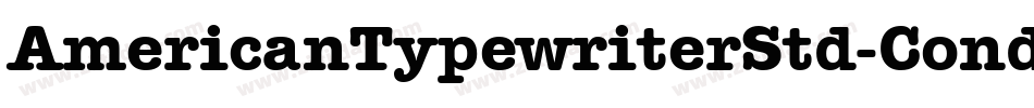 AmericanTypewriterStd-Cond字体转换
