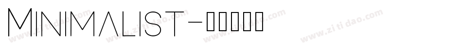 Minimalist字体转换