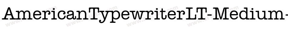 AmericanTypewriterLT-Medium字体转换