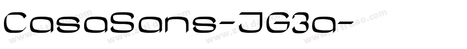 CasaSans-JG3a字体转换