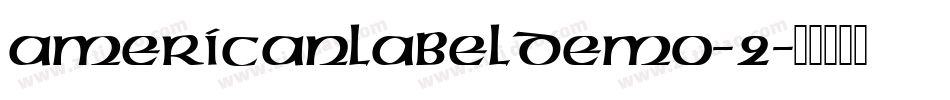 AmericanLabelDEMO-2字体转换
