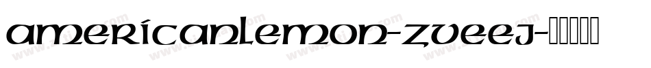 AmericanLemon-ZVEEJ字体转换