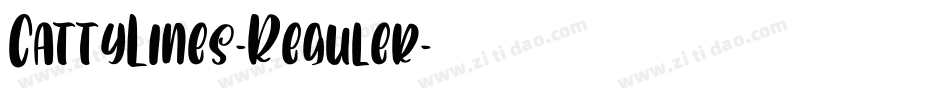 CattyLines-Reguler字体转换