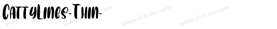 CattyLines-Thin字体转换