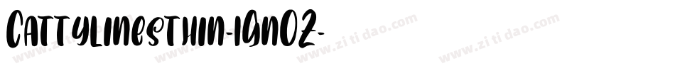 Cattylinesthin-1GnOZ字体转换