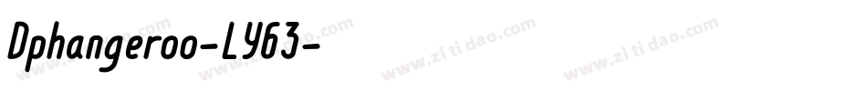 Dphangeroo-LY63字体转换