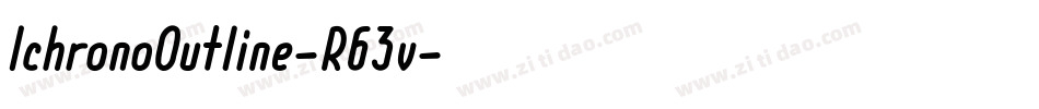 IchronoOutline-R63v字体转换