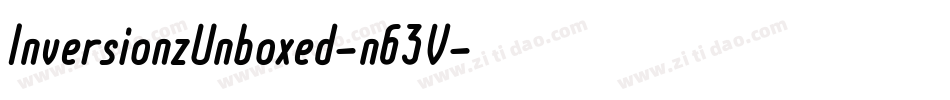 InversionzUnboxed-n63V字体转换
