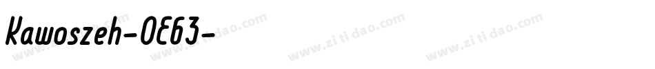 Kawoszeh-OE63字体转换