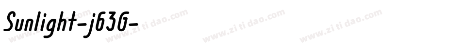 Sunlight-j63G字体转换