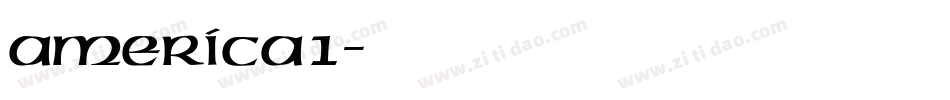 america1字体转换