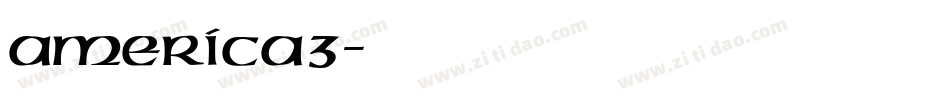 america3字体转换