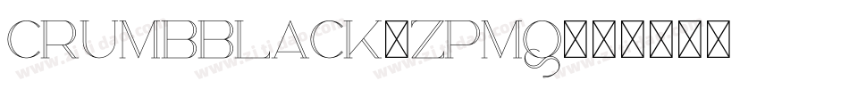 Crumbblack-ZpMq字体转换