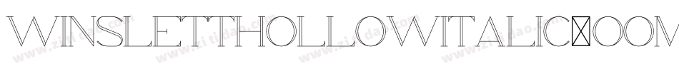 WinslettHollowItalic-oOMq字体转换