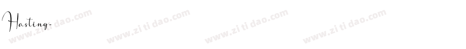 Hasting字体转换