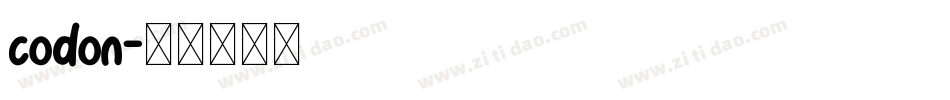 codon字体转换
