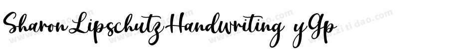 SharonLipschutzHandwriting-yGpe字体转换