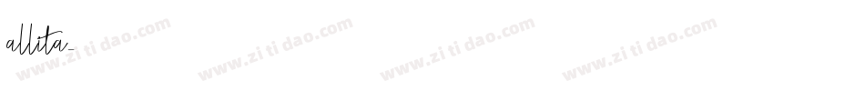 allita字体转换